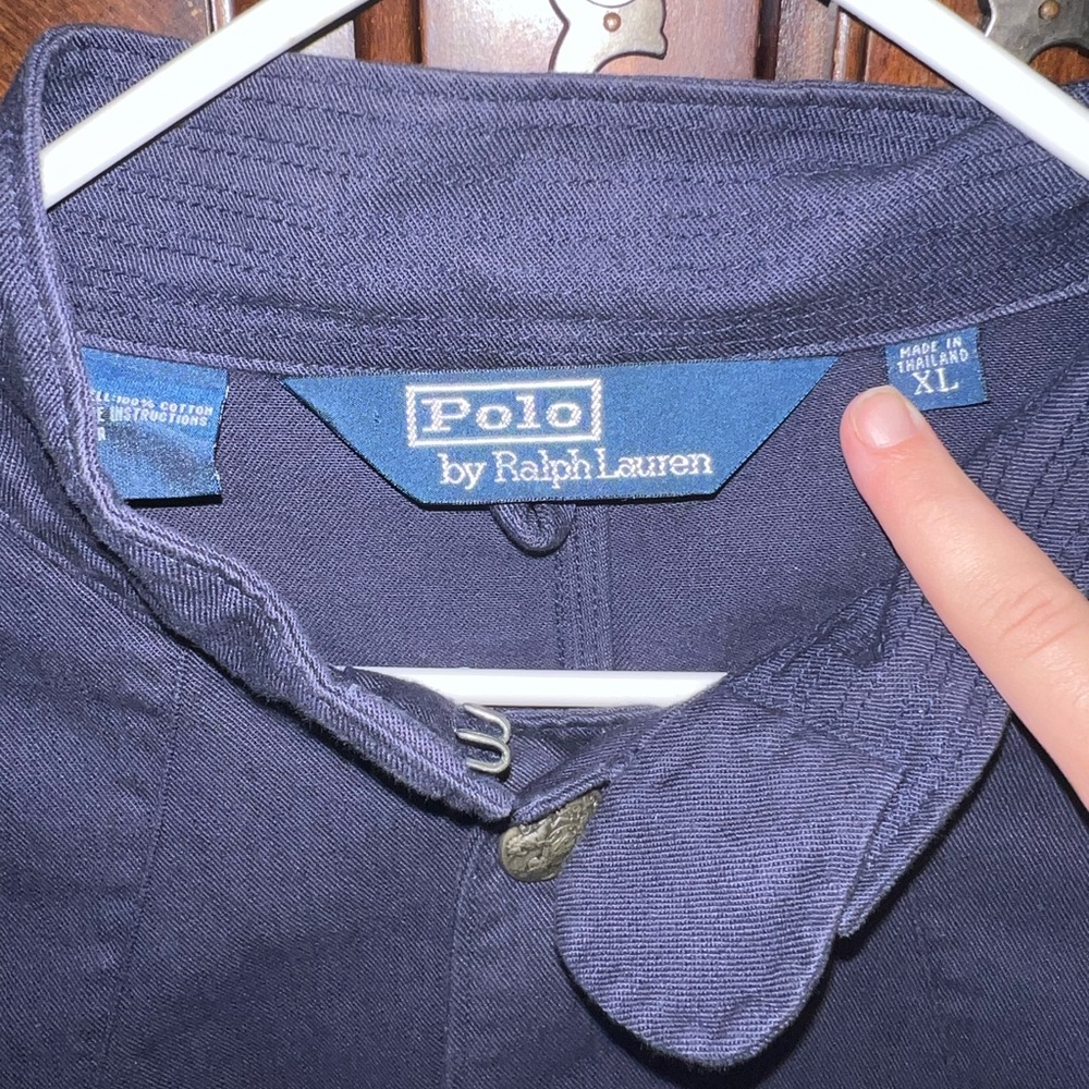 Ralph Lauren Blue Military Field Jacket - Picture 3 of 4